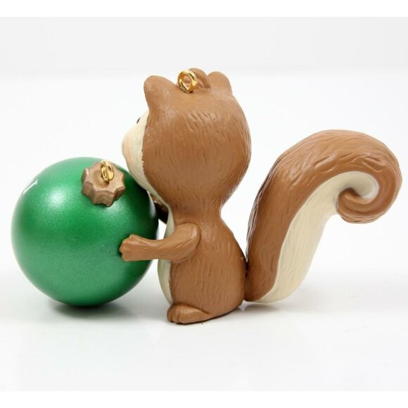 Hallmark Keepsake 2015 Nephew Squirrel w/Green Ball Christmas Ornament w/Box - Picture 3 of 7